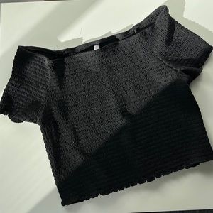 XHILARATION Smocked Off-the-Shoulder Top